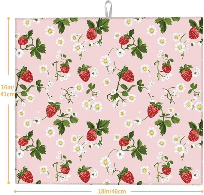 Red Strawberry White Daisy