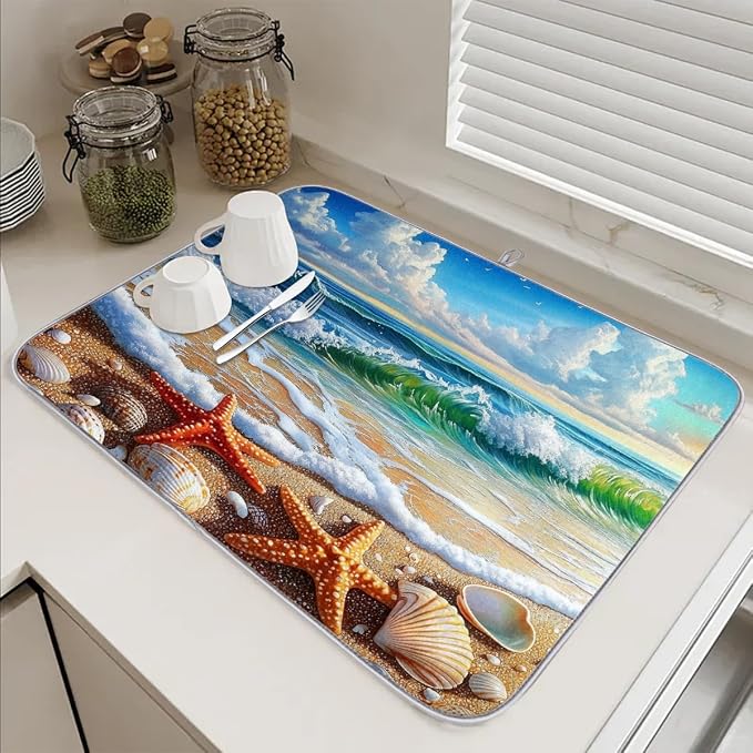Beach Shells And Waves