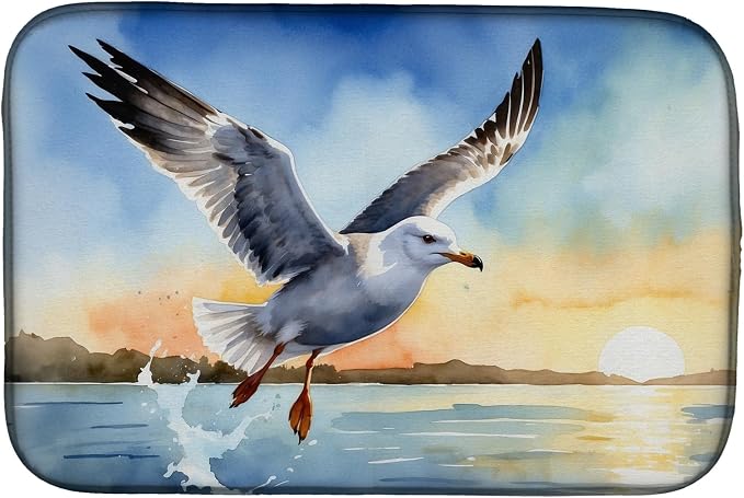 Gull Flying Low 7516