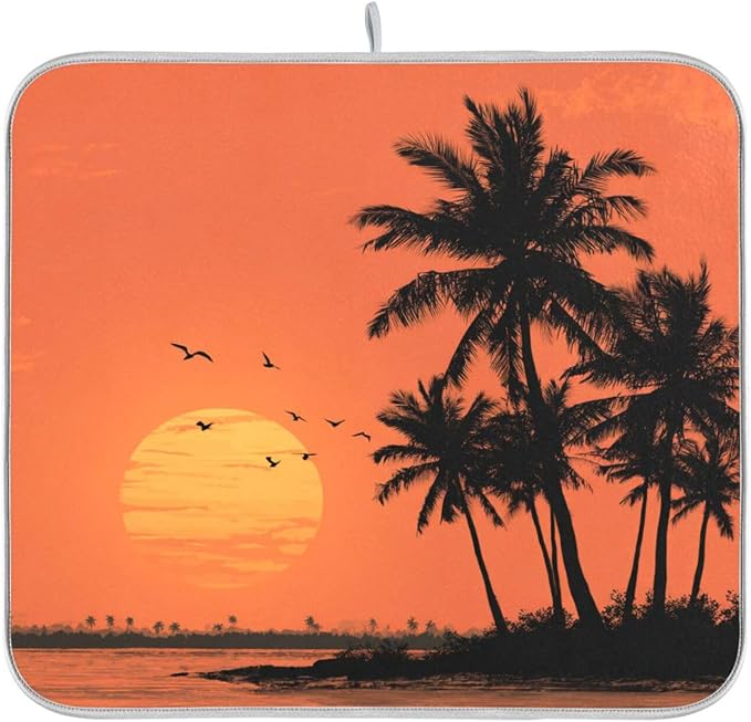 Summer Tropical Sunset Palm