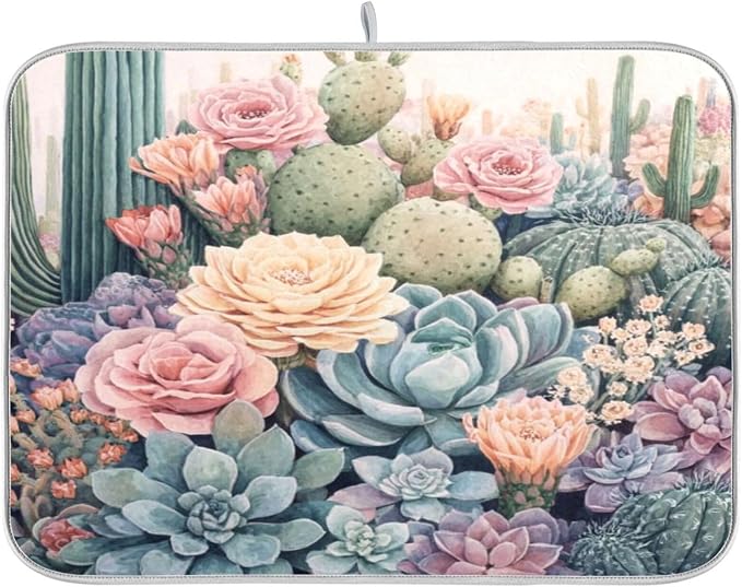 blooming cacti and succulents