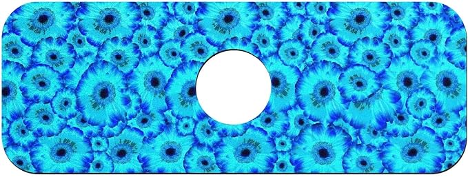 Electric Blue Daisy Floral