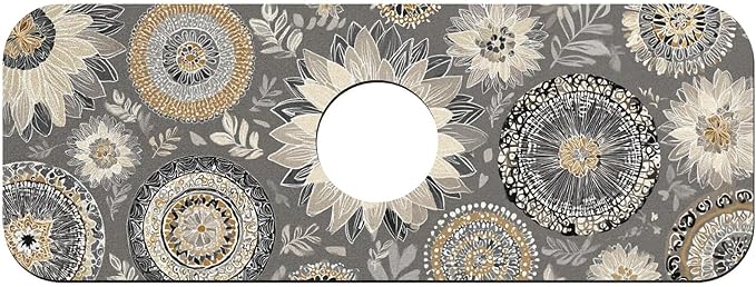 Vintage circular and flowers