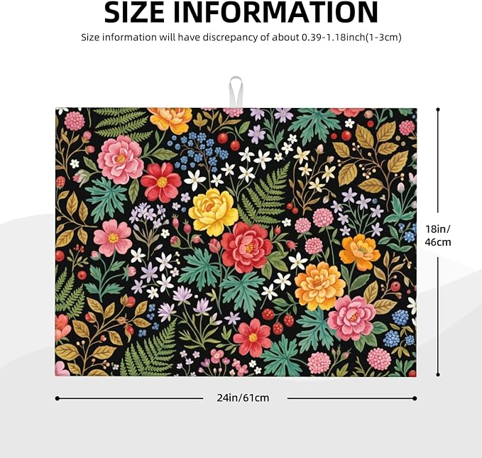 Vintage Floral Black