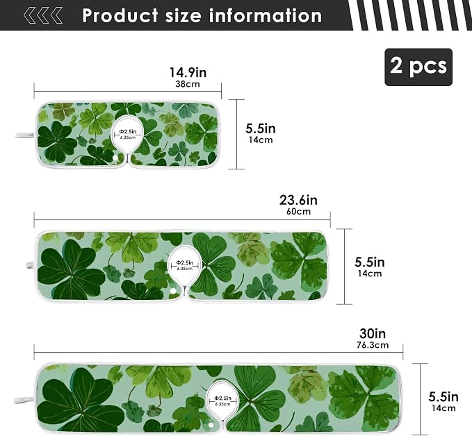 Green St Patrick Clovers