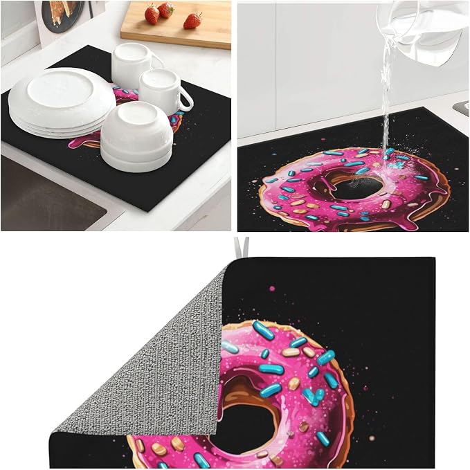 Pink Cartoon Donut