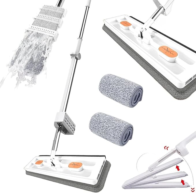 White Mop+2pcs Rag