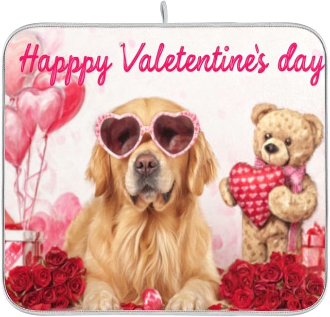 golden retriever valentine