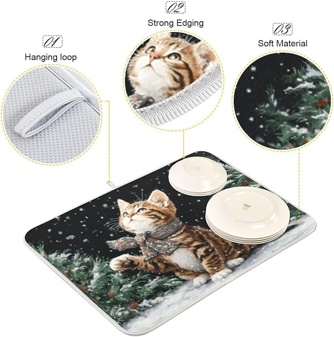 cute kitten snowflakes
