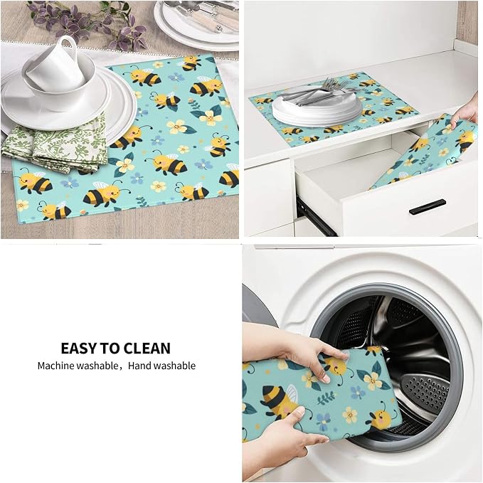 Cute Bee Colorful Floral
