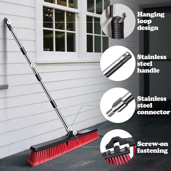 Push Broom Red