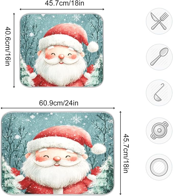 Cute Tree Christmas Santa Claus