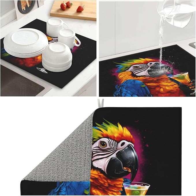 Tropical Colorful Parrot Cocktail