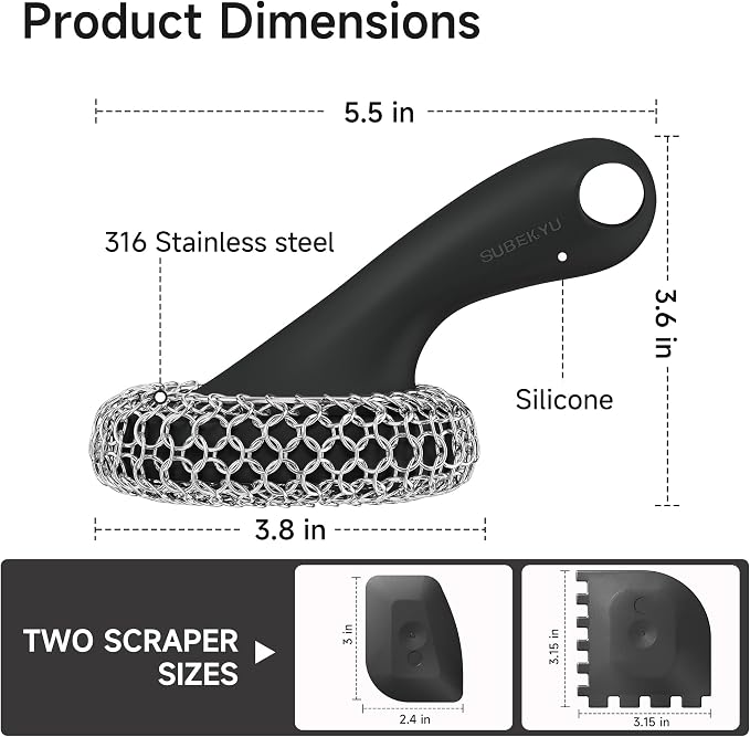 Black Scrubber + Scraper