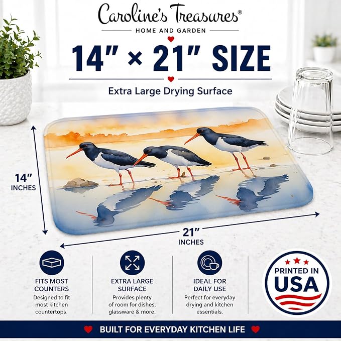 Oystercatchers Foraging 7522