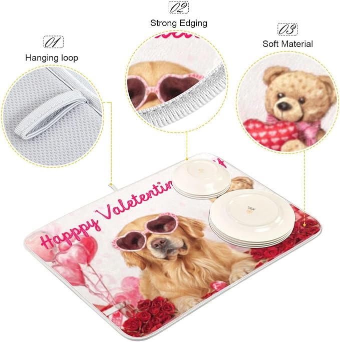 golden retriever valentine