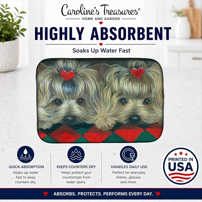 Yorkshire Terrier Yorkie 2 Hearts