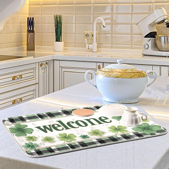 clovers and a plaid welcome