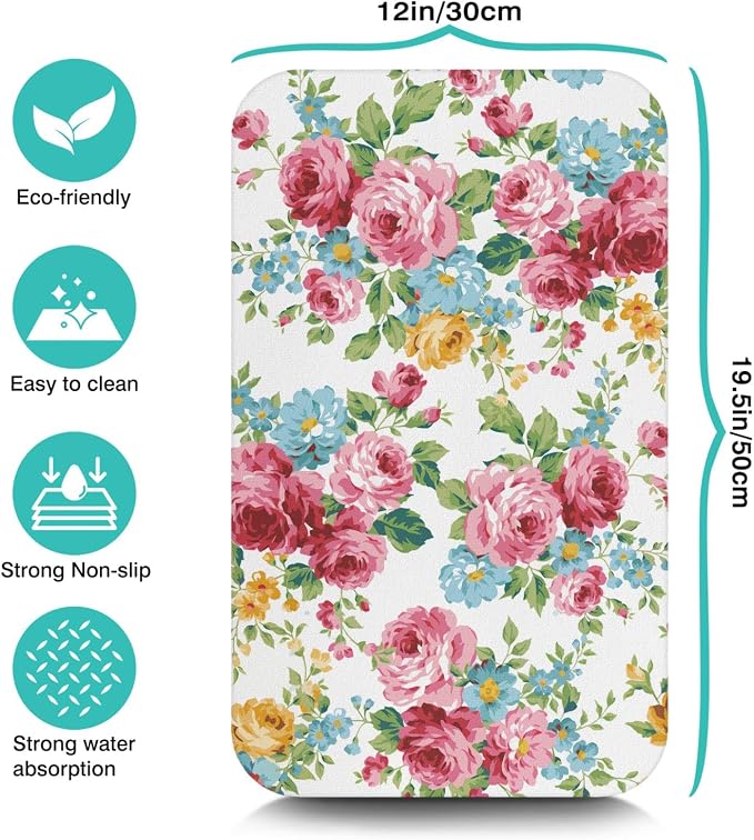 Pink Red Roses Floral