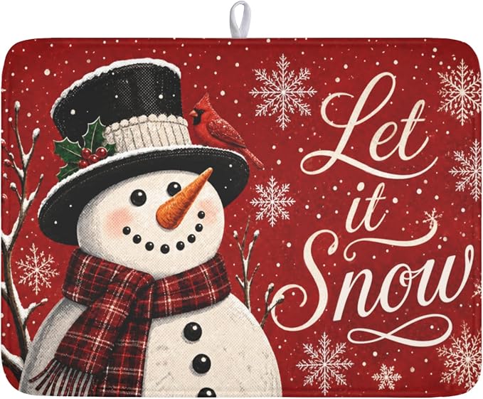 Christmas-snowman scarf
