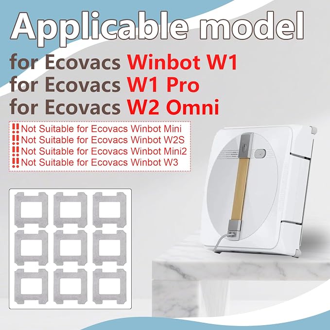 W2 Omni/W1-9PCS Mop Pads