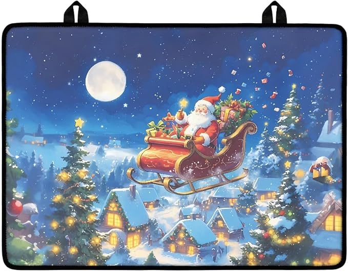 Santa Claus And Moon