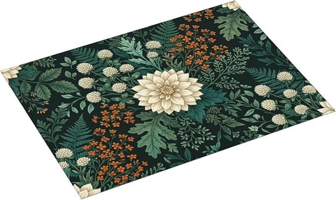 Forest Green Floral