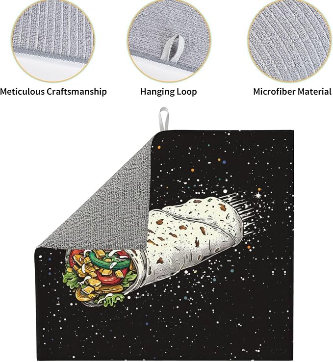 Cartoon Space Theme Burrito