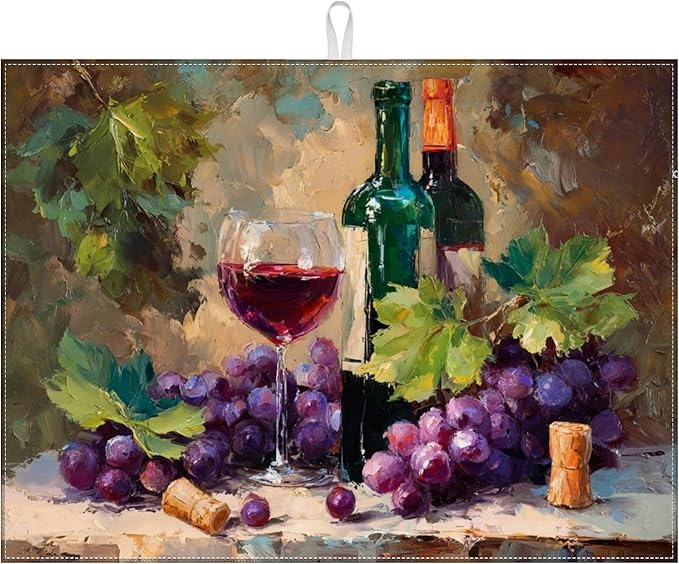 Wine Bottle Grapes