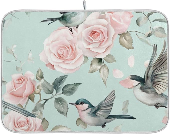 Ink Rose Hummingbird