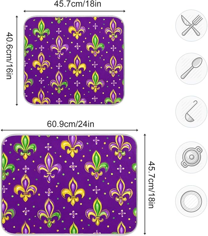 Bright Purple Fleur-de-lis