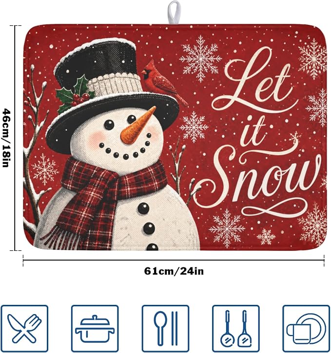 Christmas-snowman scarf