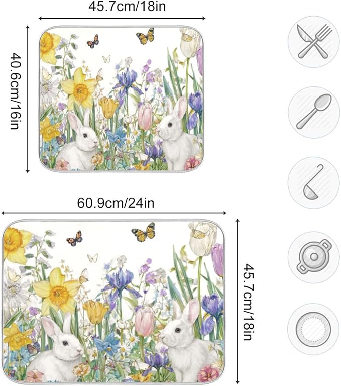 rabbits and butterflies