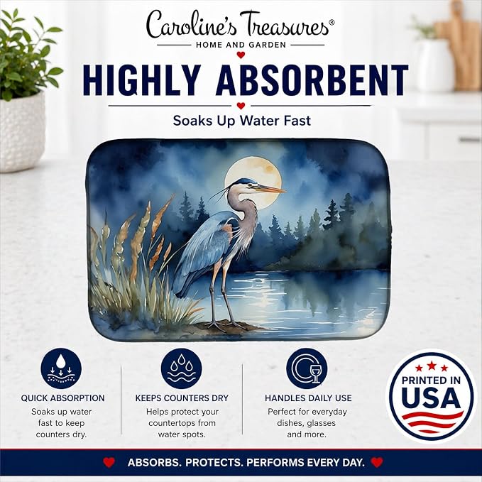 Blue Heron Moonlight 7492
