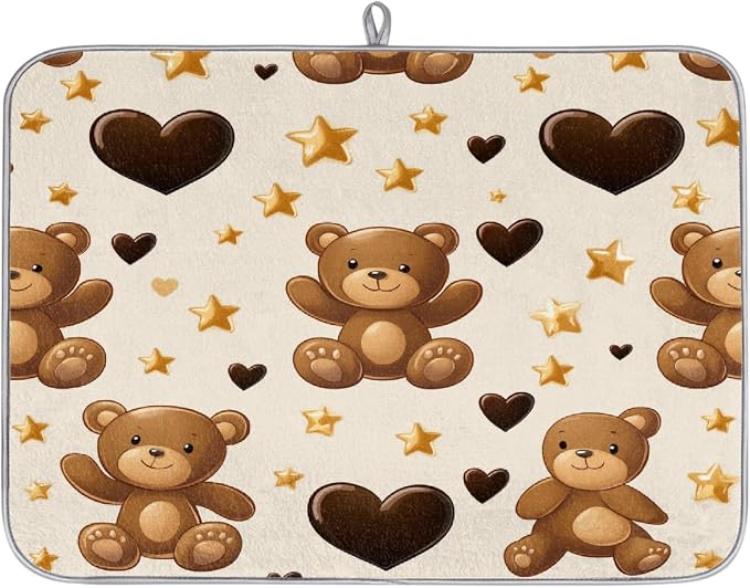 Bear Hearts And Stars