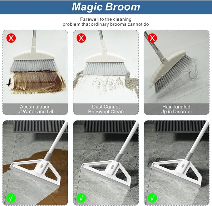 Triangle Silicone Magic Broom