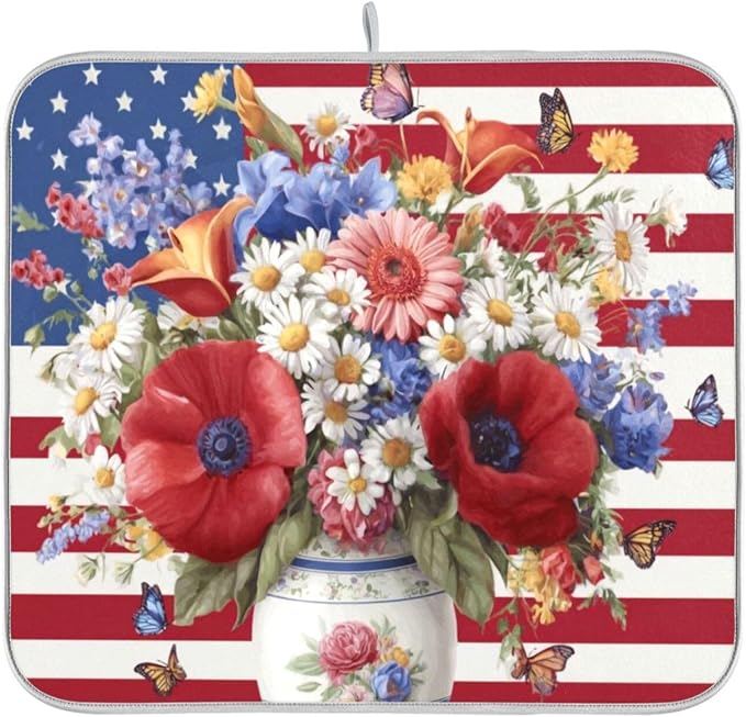floral bouquet american flag