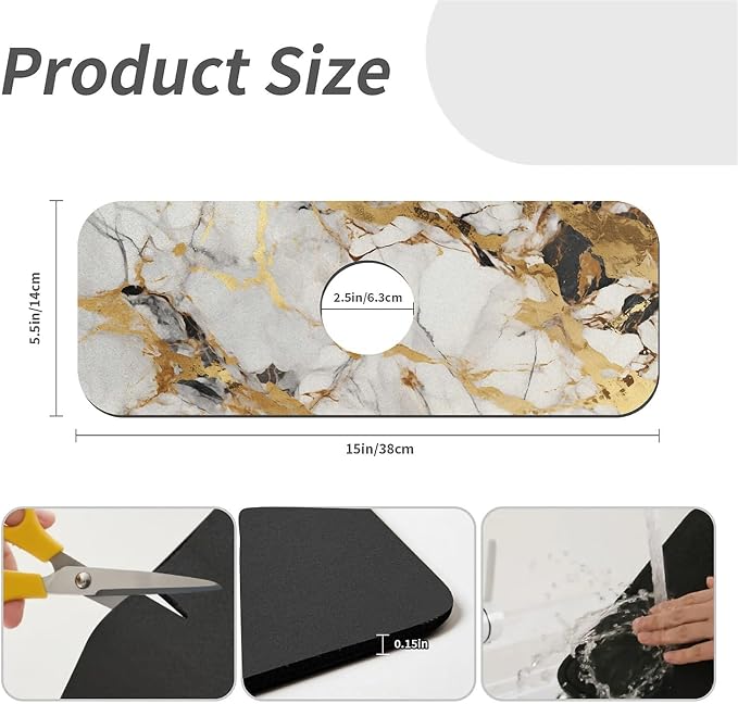 Abstract marble gold