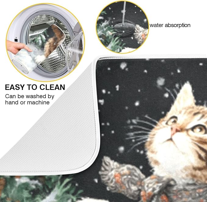 cute kitten snowflakes