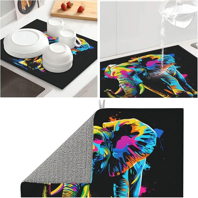 Pop Art Colorful Elephant