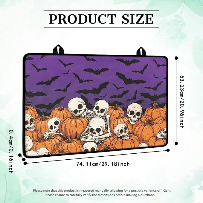 Halloween Skull Pumpkin Bat