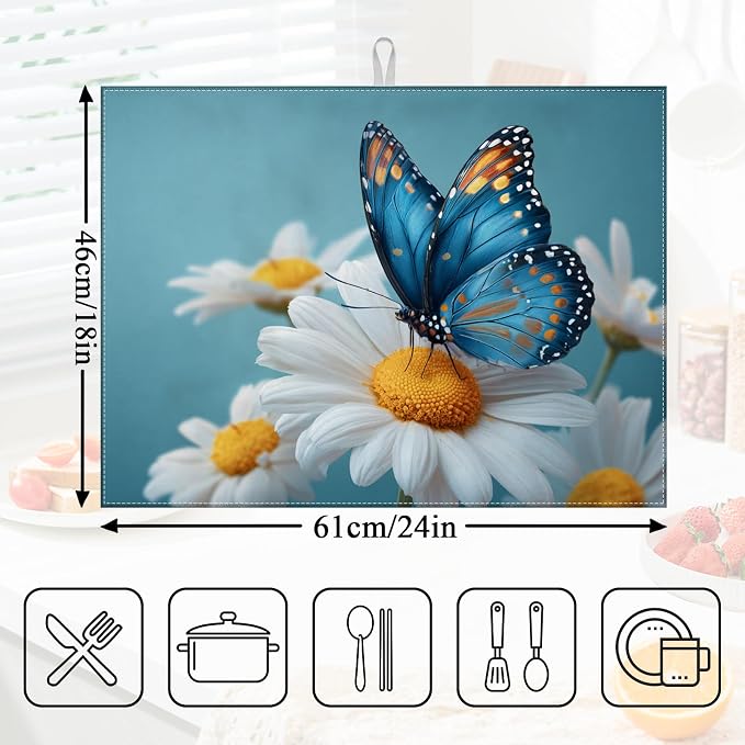 Daisy Flowers Butterfly