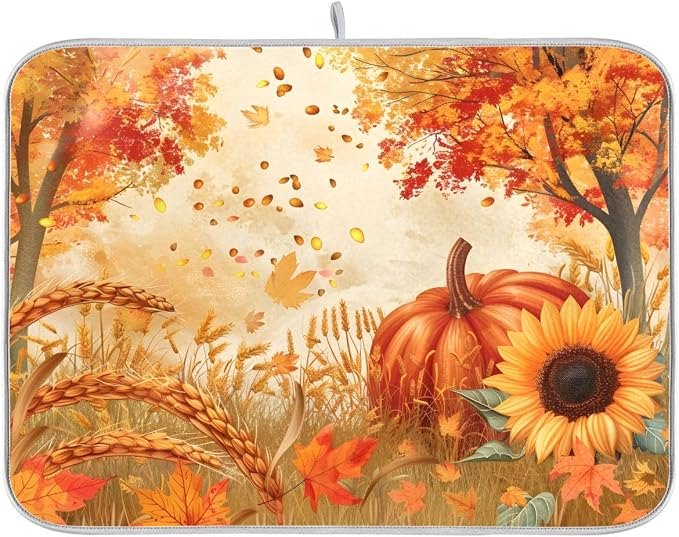 Sunflowers with Golden Petals Pumpkins