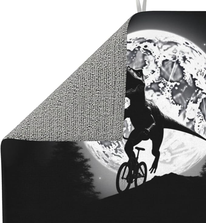 Dinosaur Riding Bike Silhouette