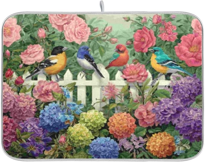 colorful birds spring