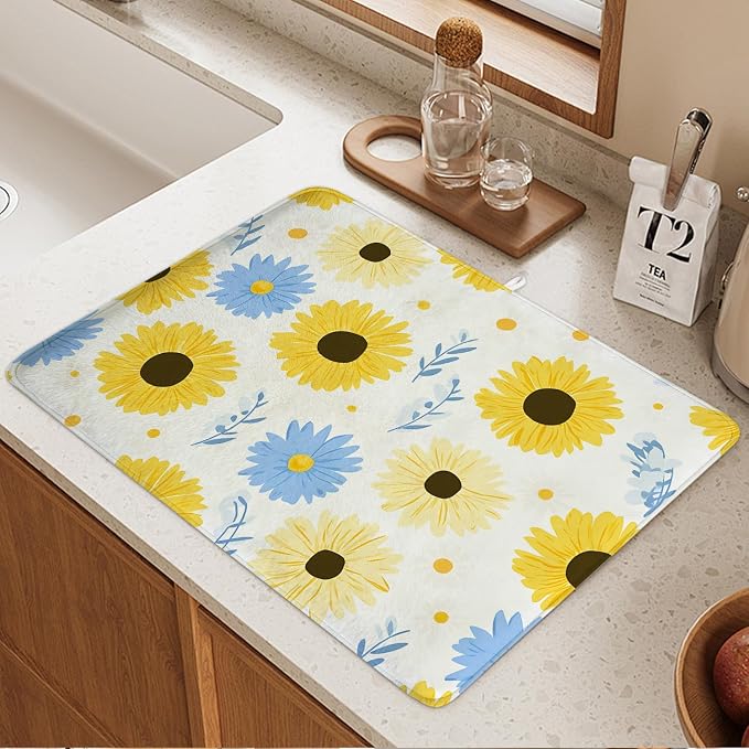 Yellow and Blue Flowers