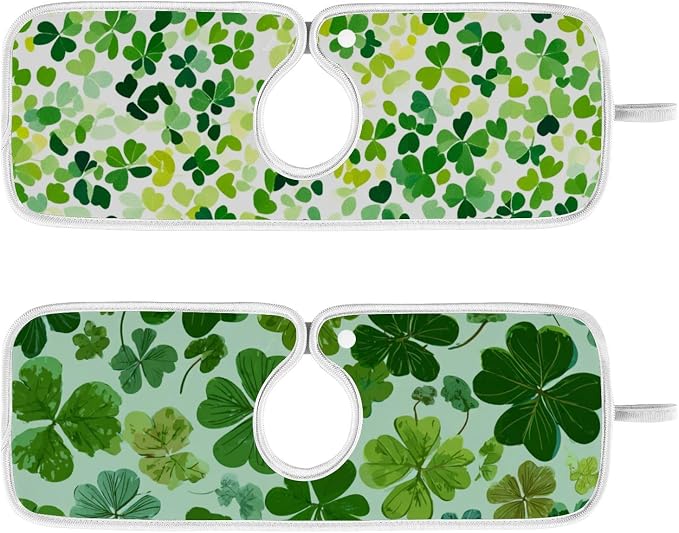 Green St Patrick Clovers