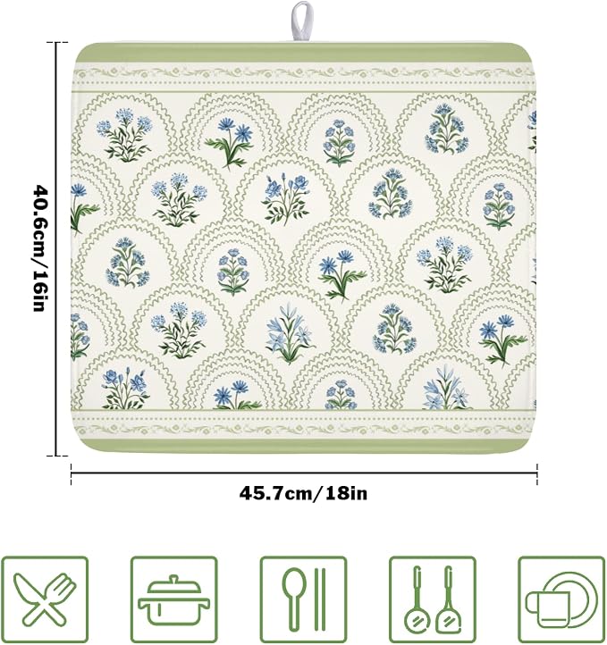 Floral Aqua