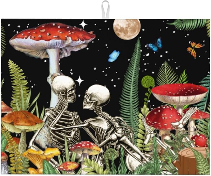 Red Mushroom Skull