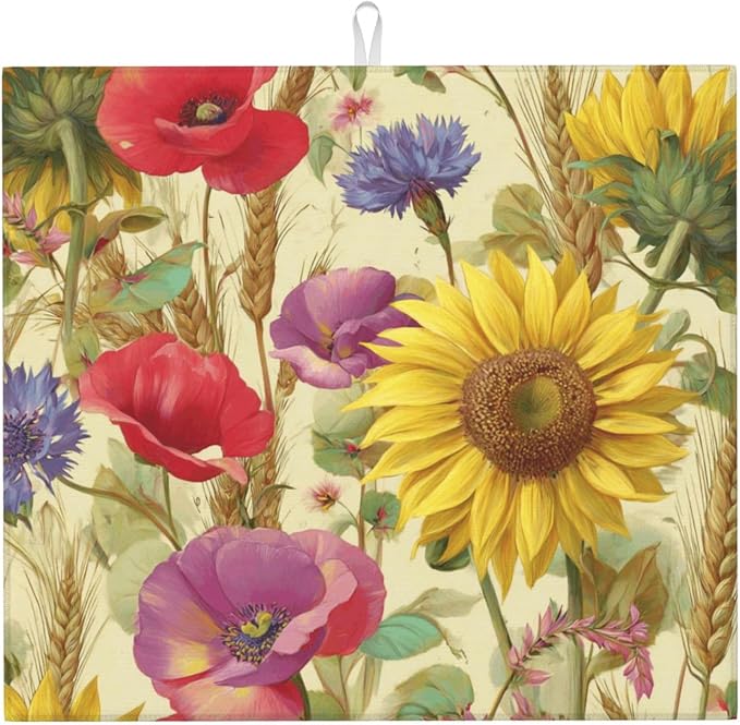 Fall Sunflowers Cornflowers